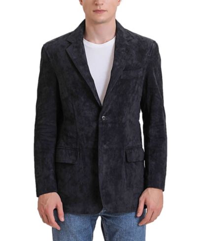 Мужской блейзер BGSD Grant 2-Button Suede Leather