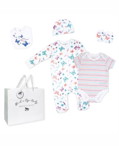 Детский набор Rock-A-Bye Baby Boutique Butterflies Layette, 6 Piece Set
