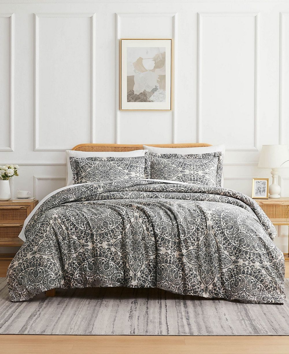 Комплект из 3 предметов для пододеяльника Southshore Fine Linens Ashanti Microfiber, Queen