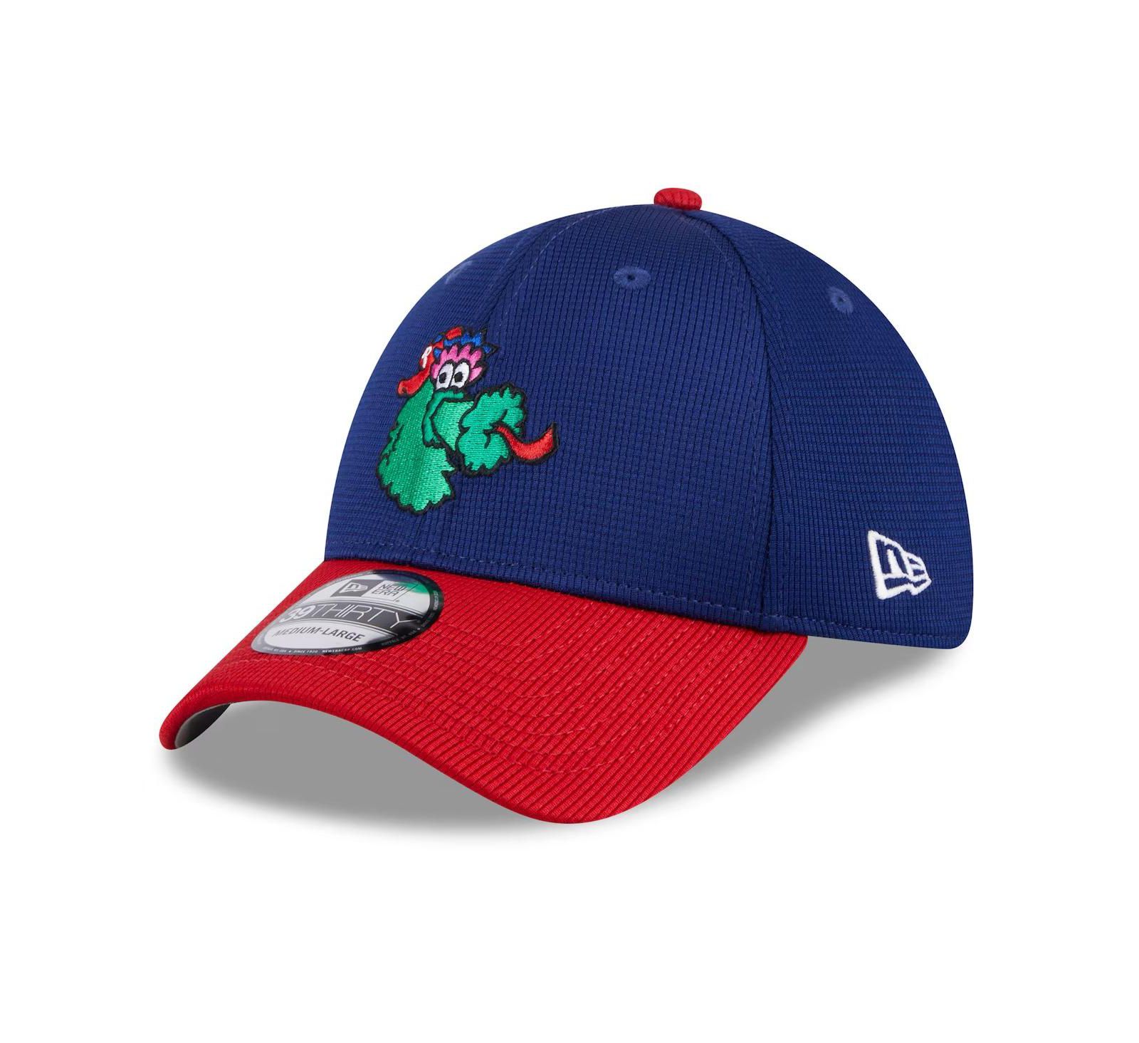 Мужская кепка New Era Navy Philadelphia Phillies 2024 Batting Practice 39THIRTY Flex