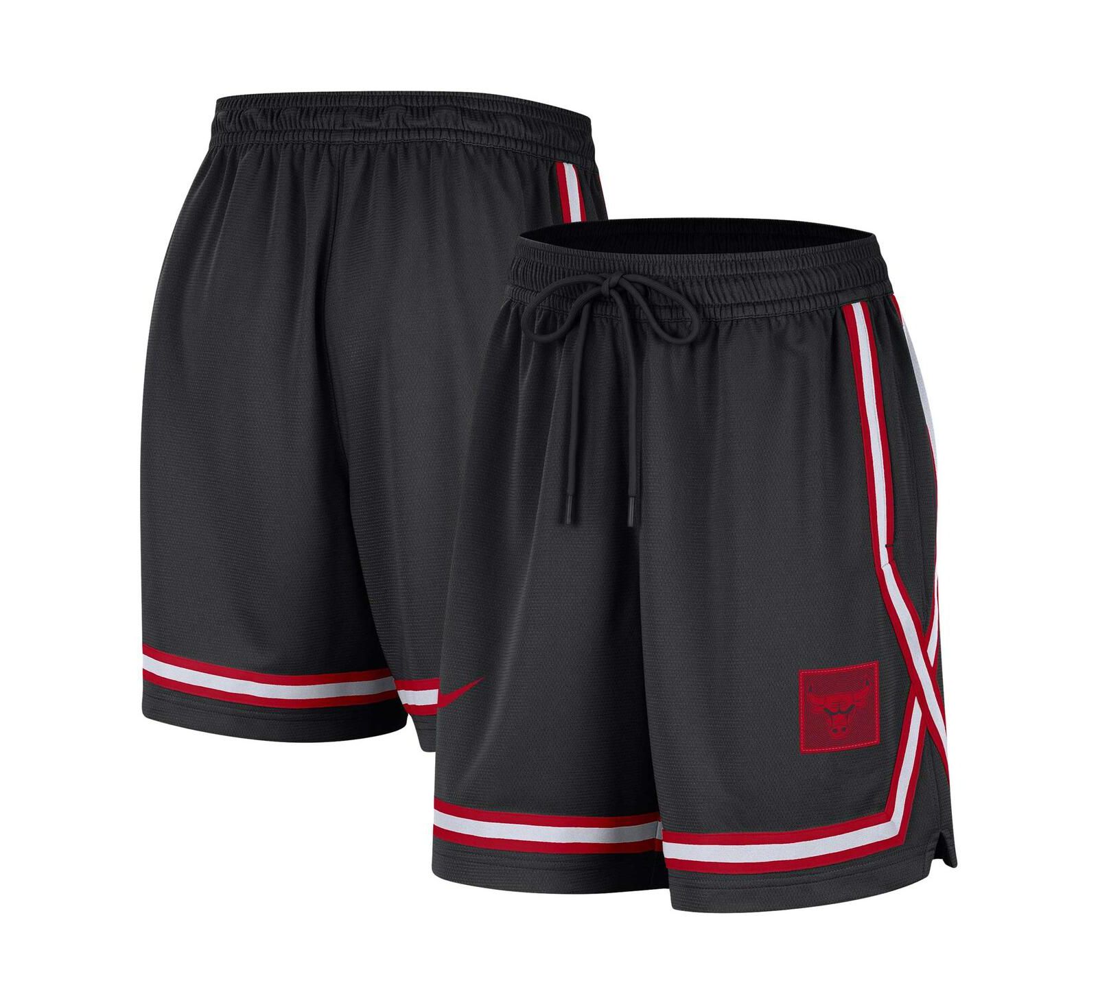 Nike Women's Black Chicago Bulls Sideline Fly Crossover Performance Shorts