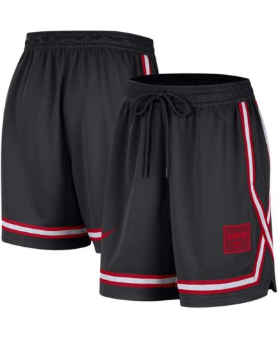 Женские спортивные шорты Nike Black Chicago Bulls Sideline Fly Crossover