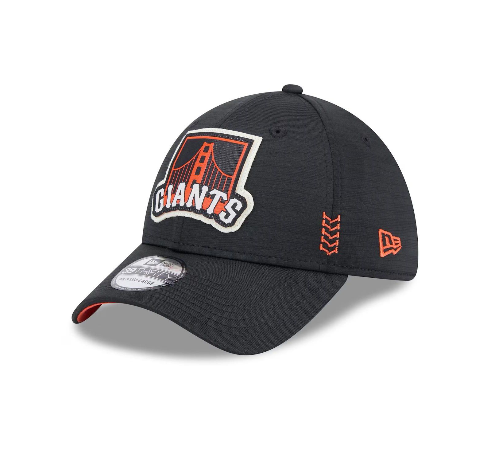 New Era Men's Black San Francisco Giants 2024 Clubhouse 39THIRTY Flex Fit Hat