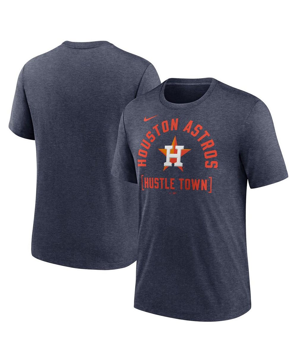 Мужская футболка Nike Heather Navy Houston Astros Swing Big Tri-Blend