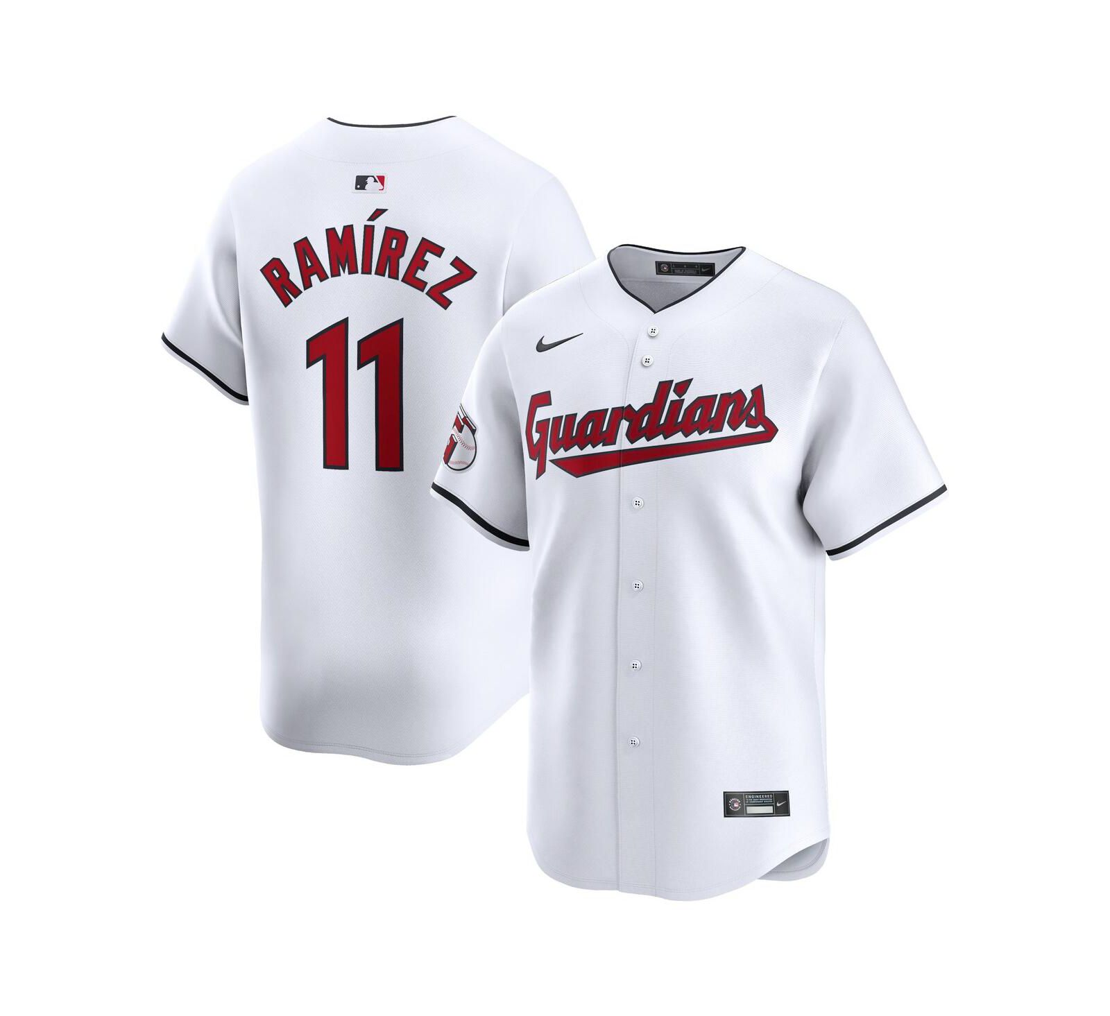 Men's Nike Jose Ramirez White Cleveland Guardians Home Limited Player Jersey