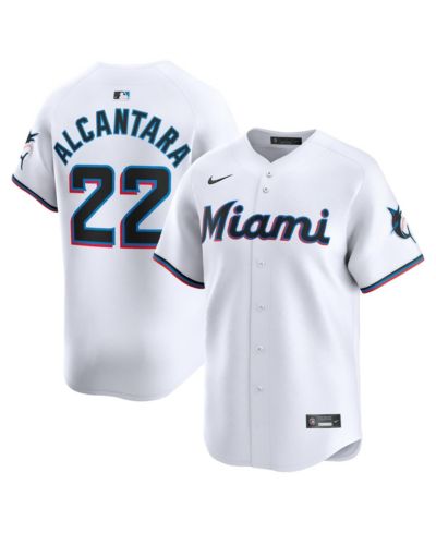 Мужская игровая джерси Nike Miami Marlins Home Limited, белая Alcantara