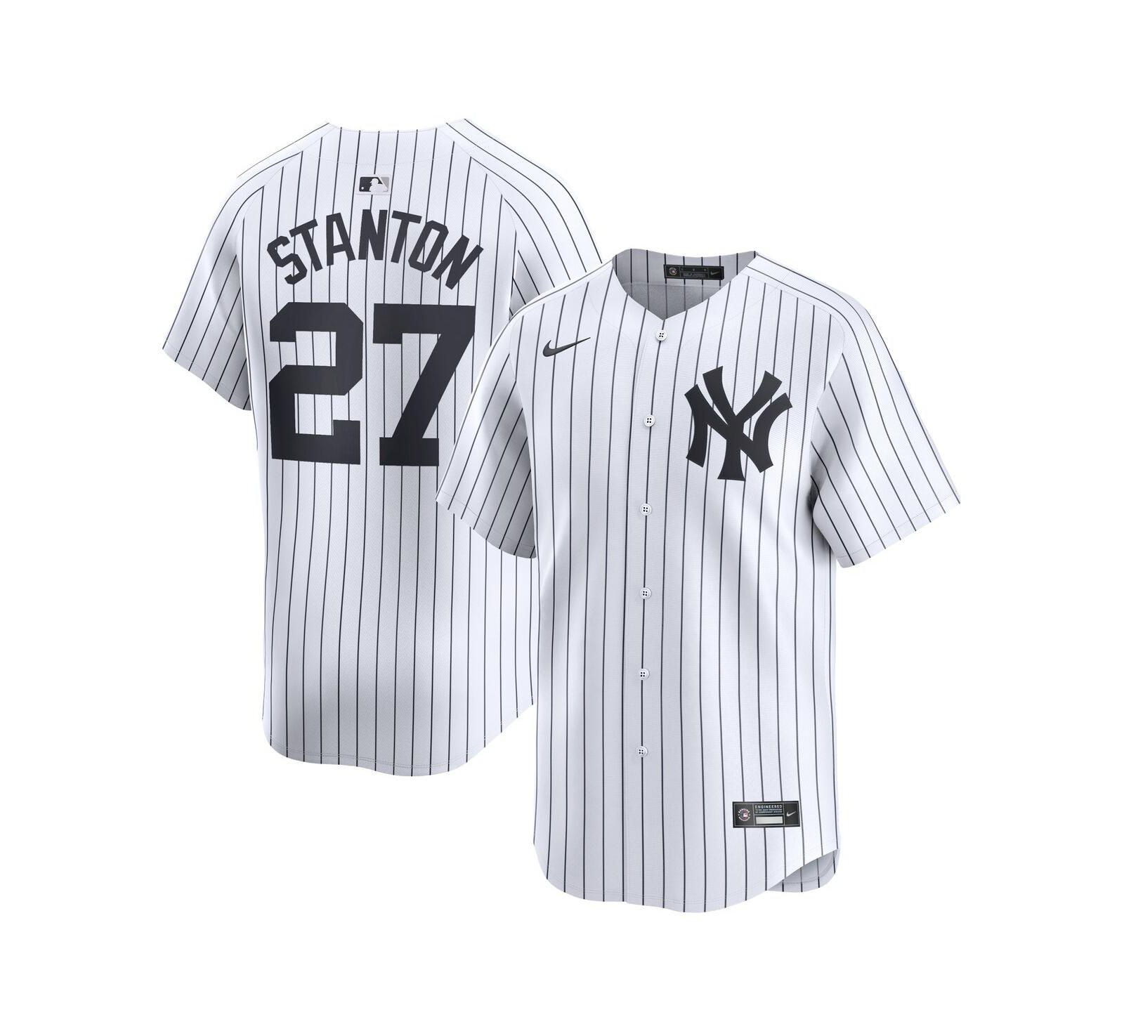 Джерси Nike Men's Giancarlo Stanton White New York Yankees Home Limited Player