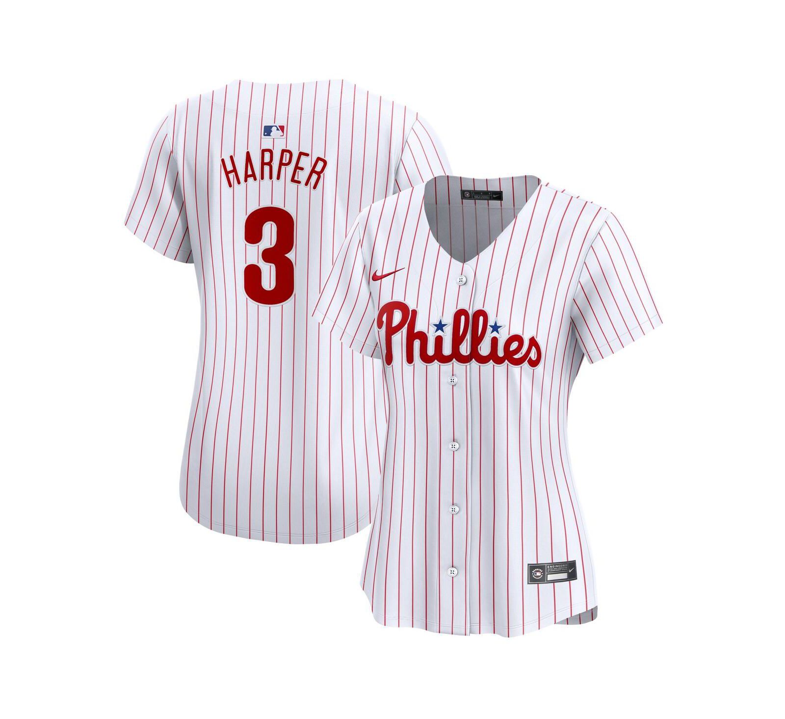 Женская джерси Nike Bryce Harper White Philadelphia Phillies Home Limited Player