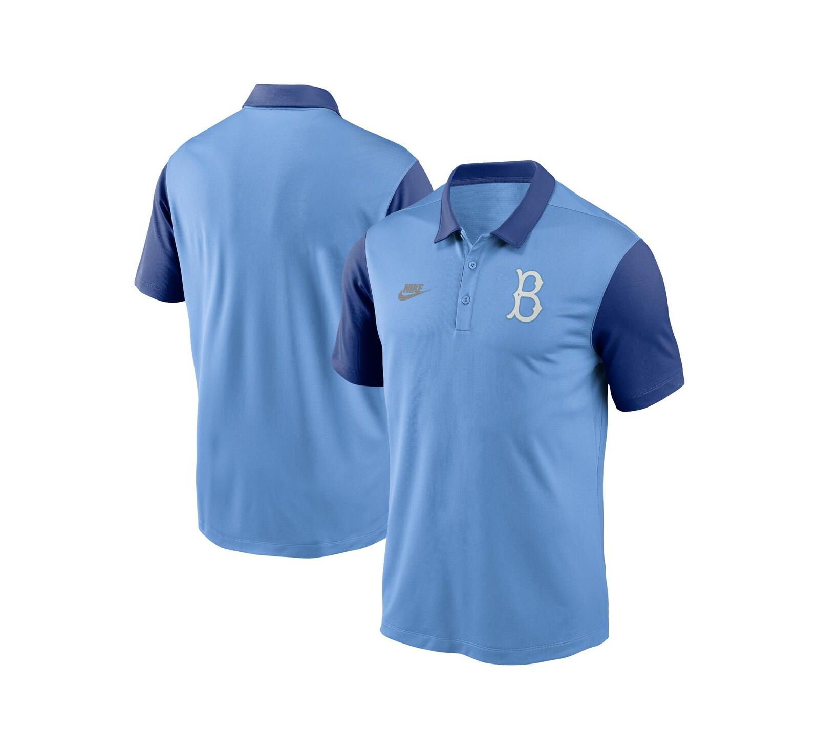 Nike Men's Light Blue Brooklyn Dodgers Franchise Cooperstown Collection Polo