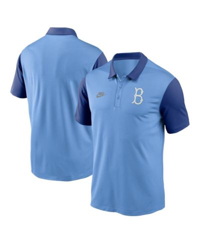 Мужская рубашка-поло Nike Light Blue Brooklyn Dodgers Franchise Cooperstown Collection