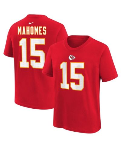 Детская футболка Nike Patrick Mahomes Red Kansas City Chiefs Player Name and Number