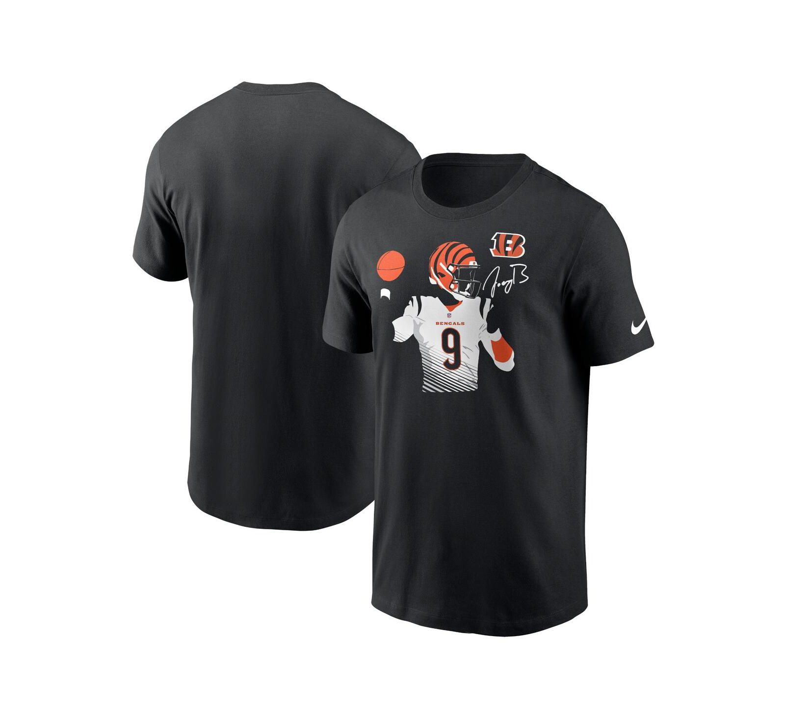 Мужская футболка Nike Joe Burrow Black Cincinnati Bengals Player Graphic T-shirt