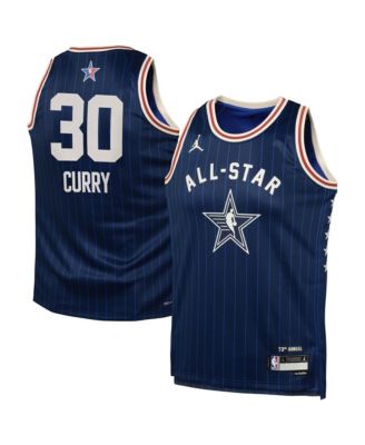Jordan Big Boys and Girls Stephen Curry Navy 2024 NBA All-Star Game Swingman Jersey