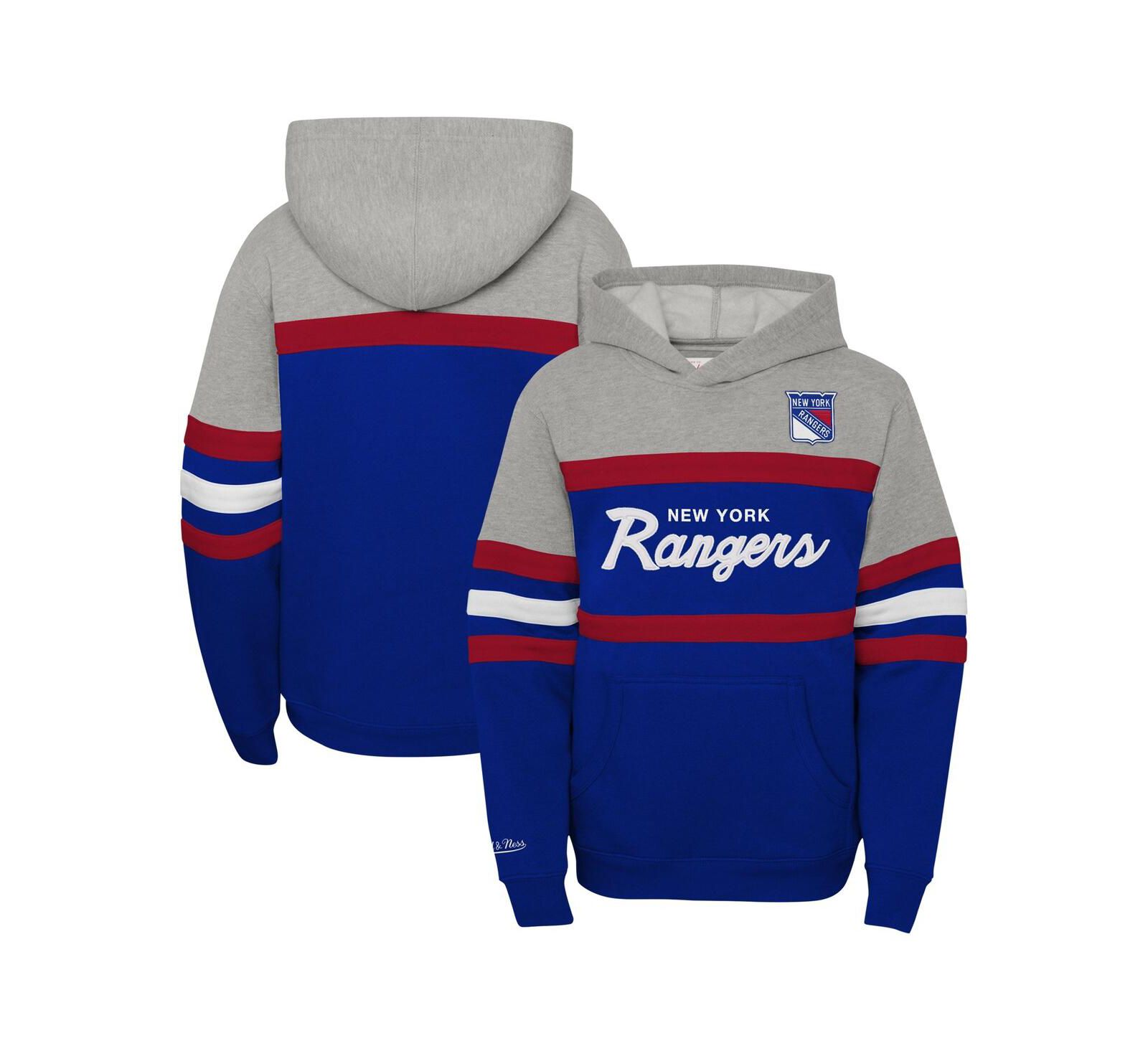 Mitchell & Ness Детский худи pullover New York Rangers серый
