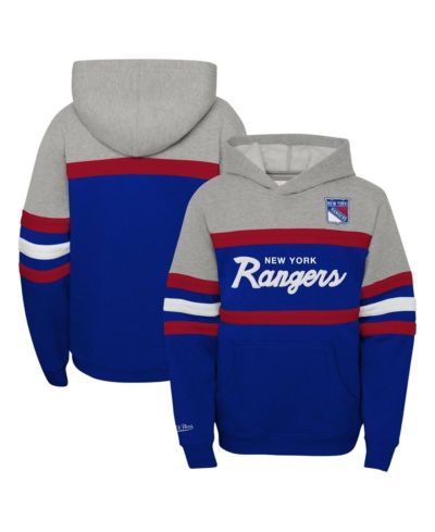 Mitchell & Ness Детский худи pullover New York Rangers серый