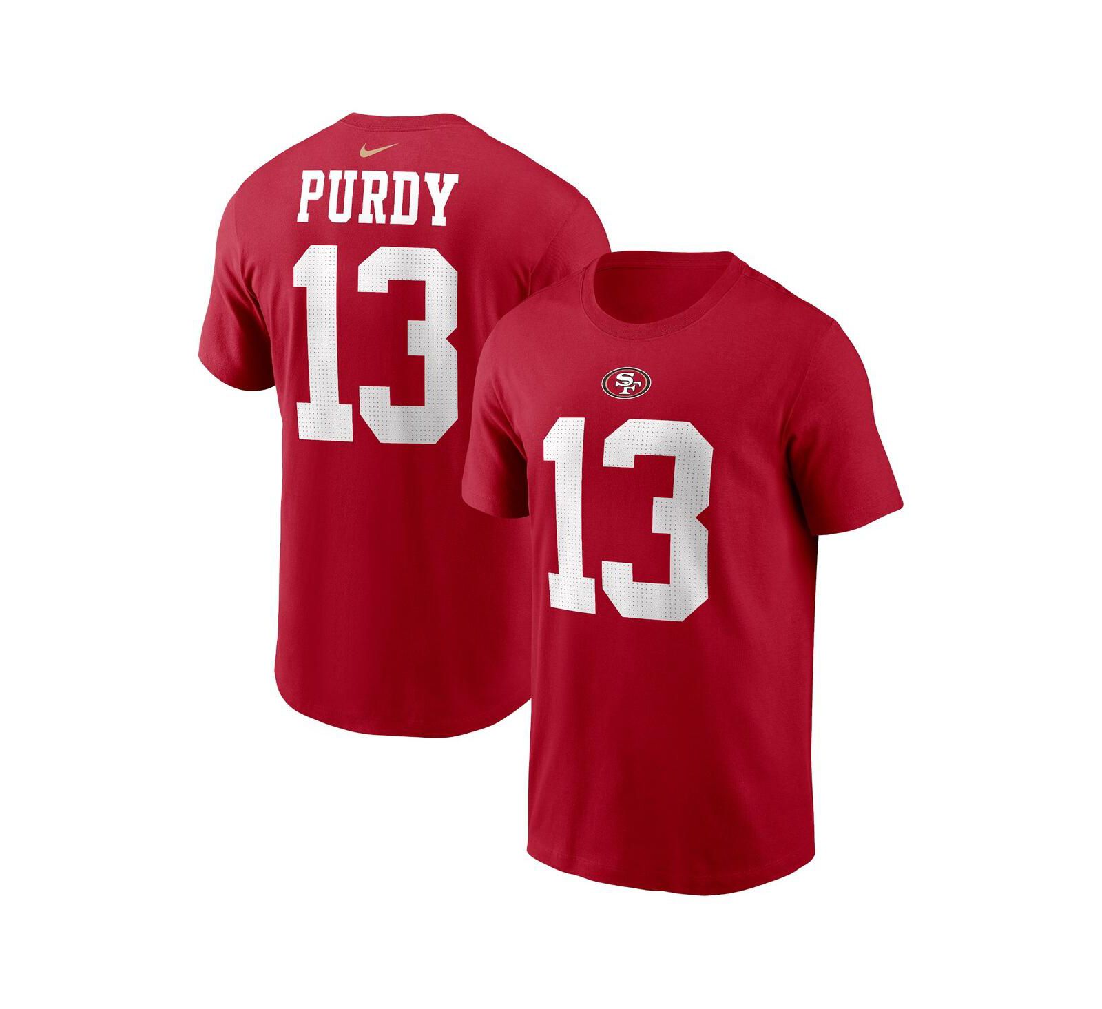 Детская футболка Nike Brock Purdy Scarlet San Francisco 49ers Player Name and Number