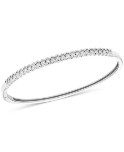 Браслет Diamond Skinny Bangle (1/4 ct. t.w.) в Sterling Silver