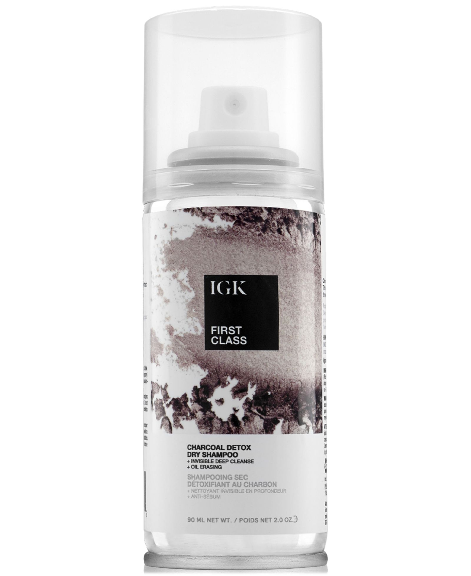 IGK Hair First Class Charcoal Detox сухой шампунь, дорожный формат