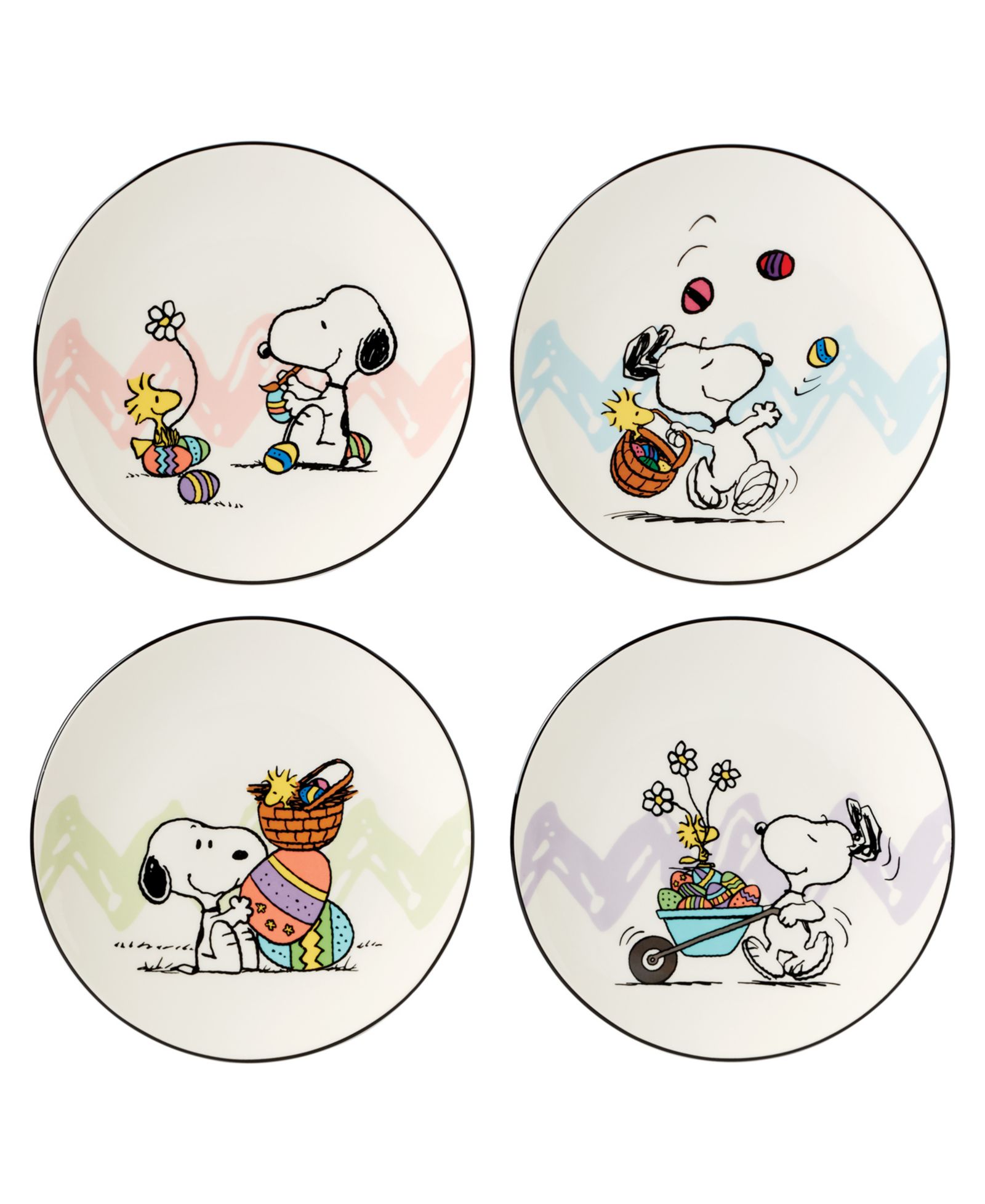 Тарелки Lenox Peanuts Easter Accent, Set of 4