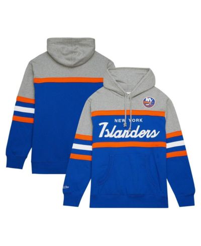 Мужское худи Mitchell & Ness New York Islanders Head Coach Pullover Royal/Gray