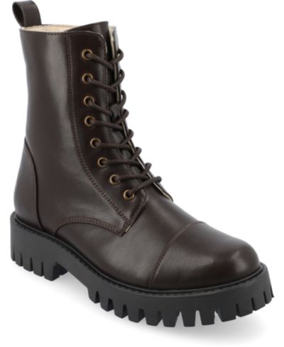 Женские ботинки Journee Collection Women's Aaley Lace Up Lug Combat Bootie