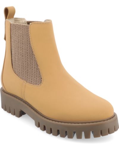 Journee Collection Women's Alara Chelsea Lug Sole Booties