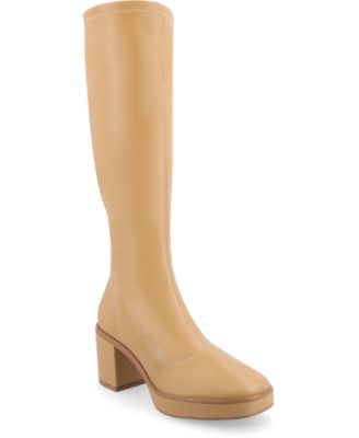 Journee Collection Women's Alondra Wide Calf Platform Knee High Boots