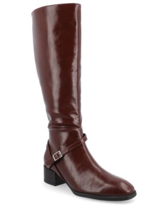 Женские сапоги Journee Collection Rhianah Wide Calf Block Heel Knee High