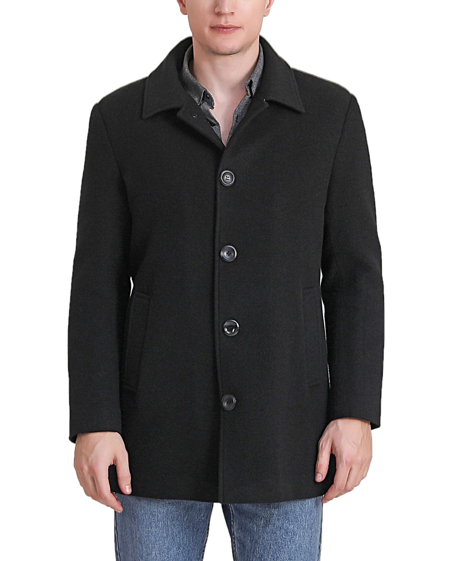 BGSD Men's Men Cole Wool Blend Car Coat