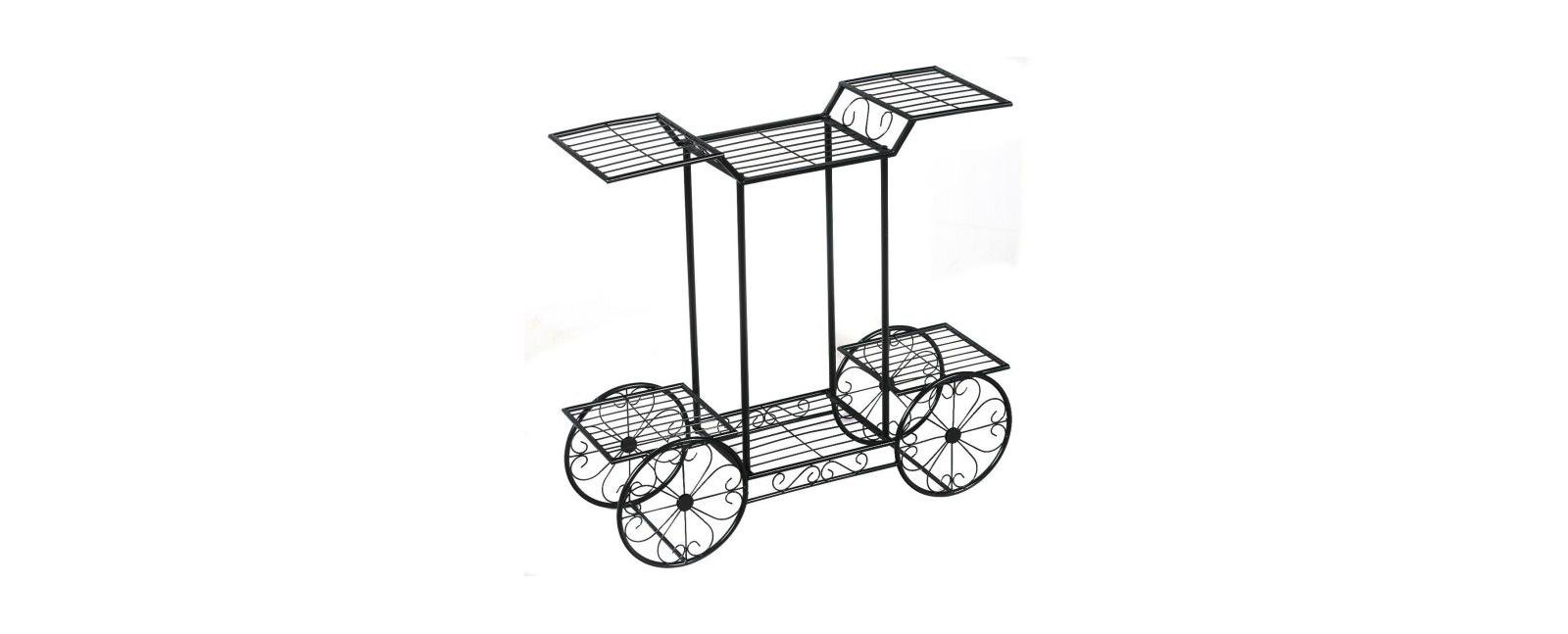6 Tier Garden Cart Flower Rack Plant Holder Stand