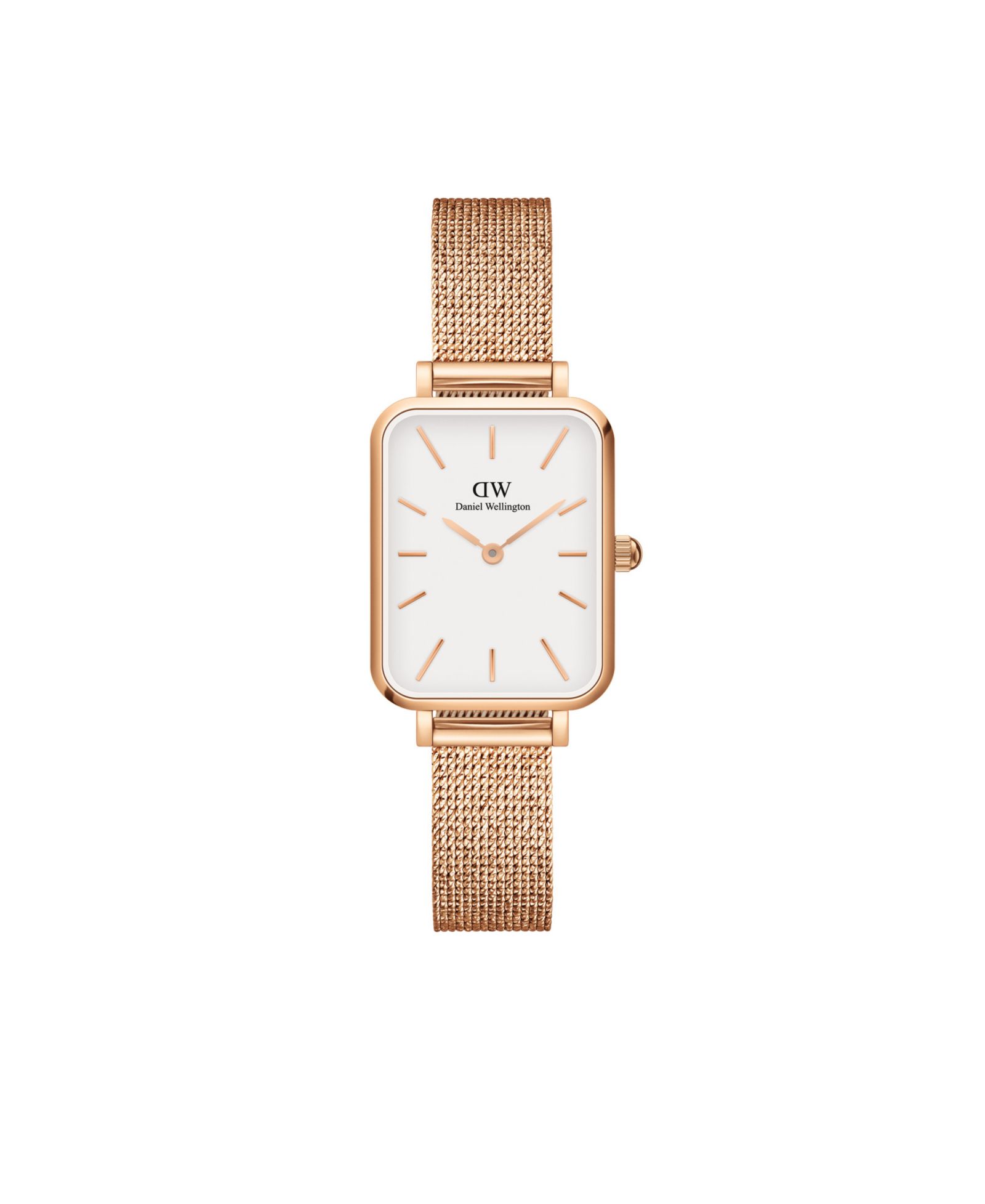 Женские часы Daniel Wellington Quadro Melrose, корпус из нержавеющей стали цвета Rose Gold, 20 x 26mm