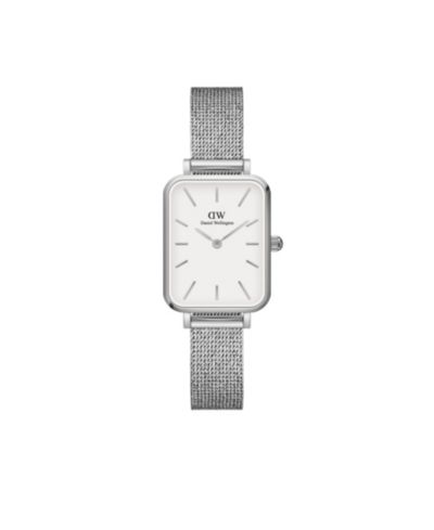 Daniel Wellington Женские часы Quadro из нержавеющей стали с серебристым покрытием, 20 x 26mm