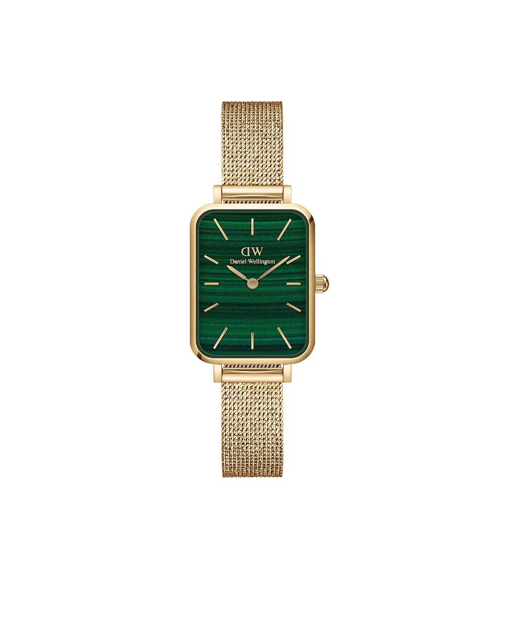 Женские часы Daniel Wellington Quadro Evergold Gold-Tone Stainless Steel 20 x 26mm