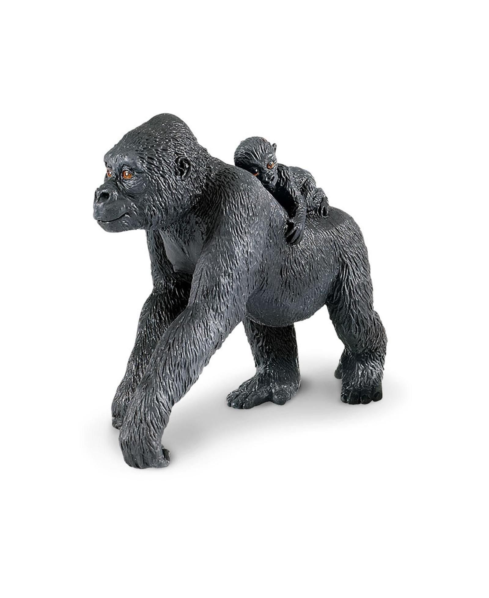 Фигурка животного Safari Ltd Lowland Gorilla с детенышем
