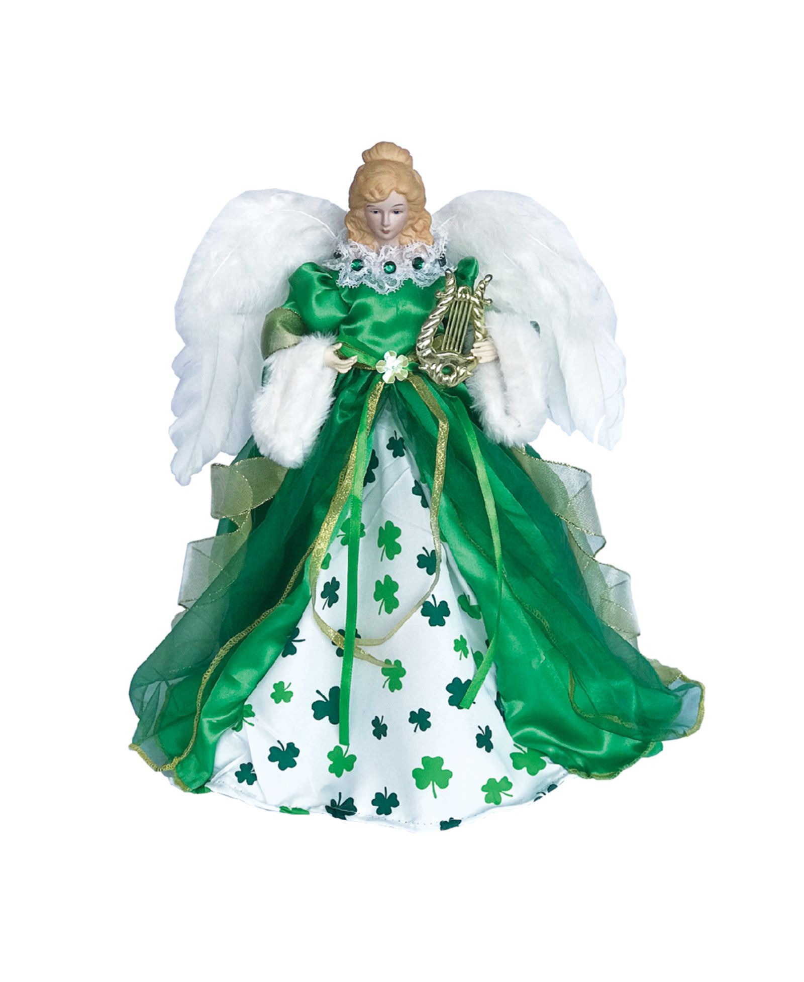 Украшение на елку Santa's Workshop Shamrock Angel, 15"