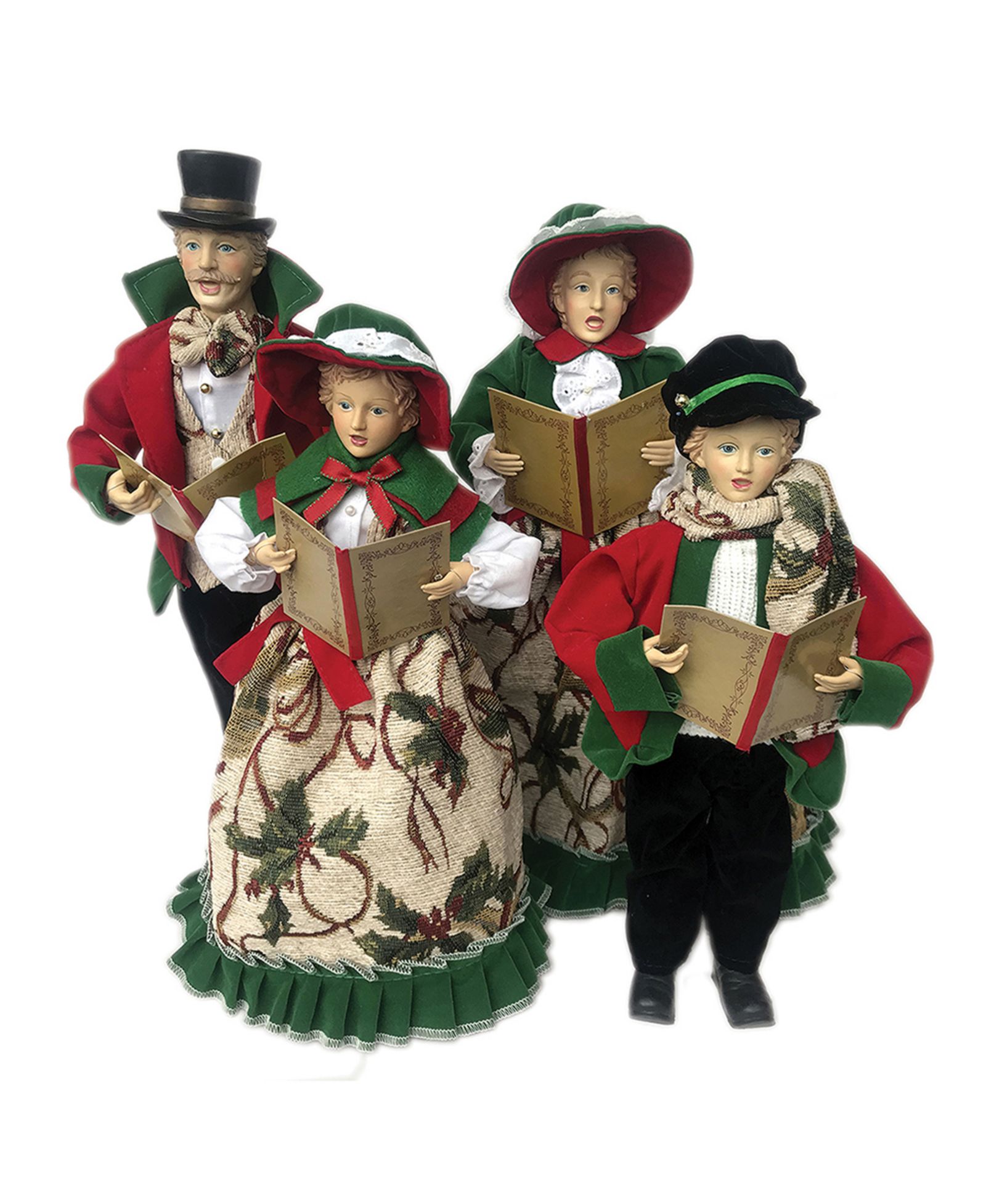 Santa's Workshop Декор Holly Carolers, комплект из 4 шт., 20-27"