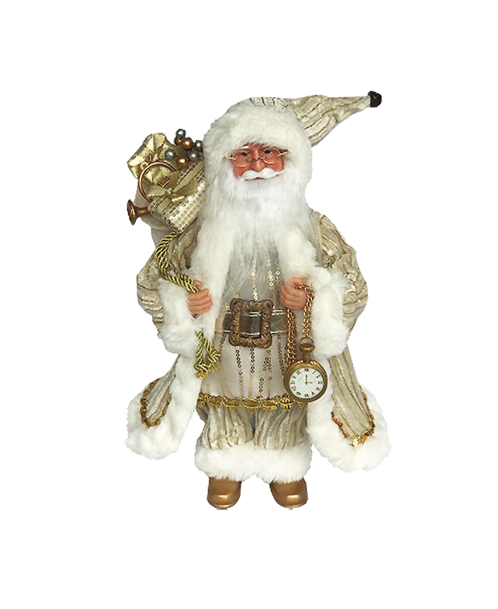 Santa's Workshop фигурка Санты с золотистой отделкой, 15"