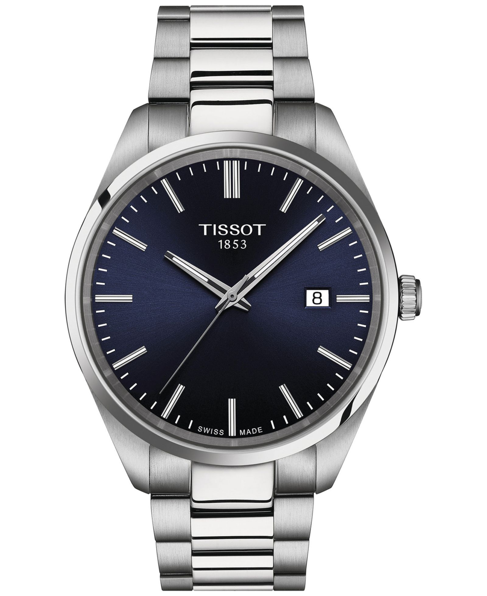 Мужские швейцарские часы Tissot PR 100 Stainless Steel Bracelet, 40mm