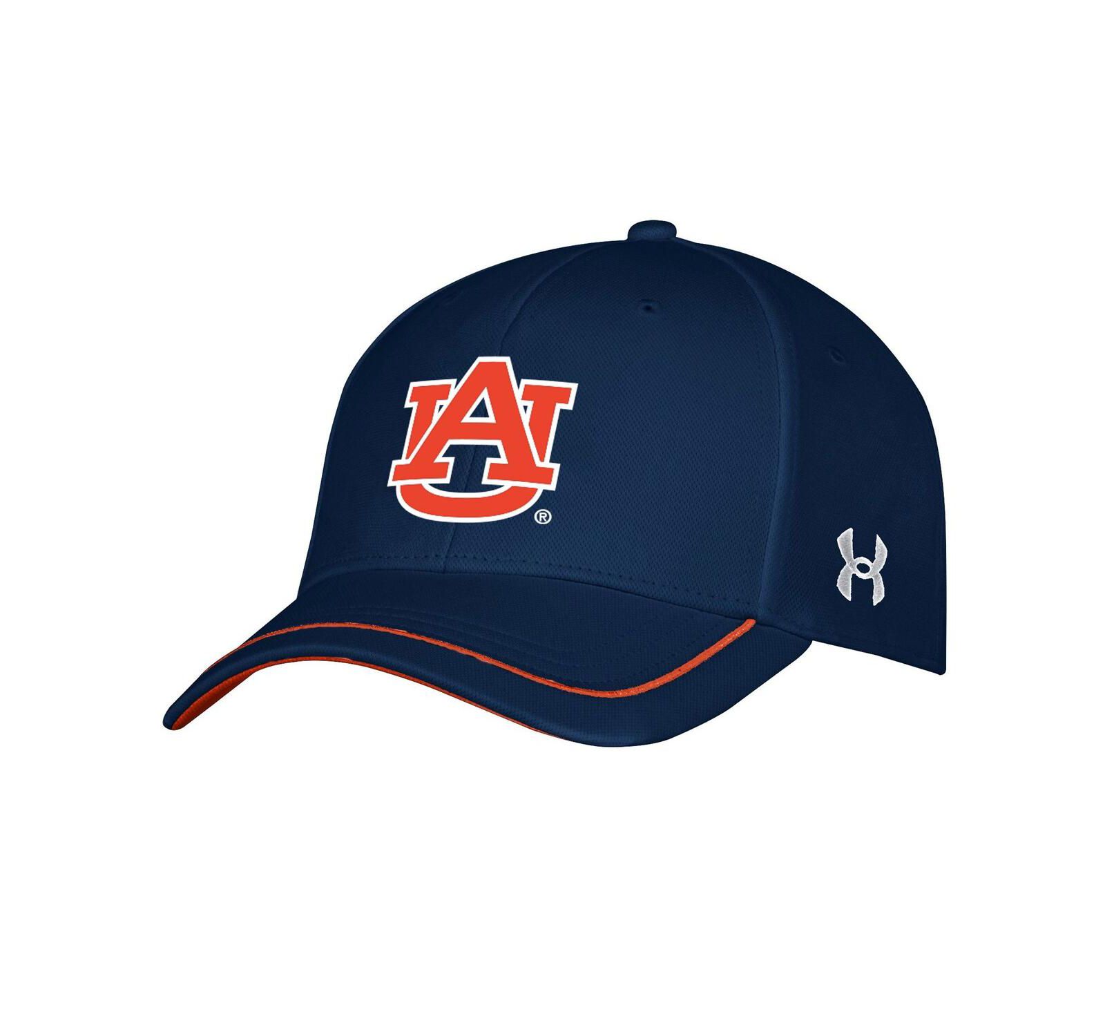 Men's Under Armour Navy Auburn Tigers Iso-Chill Blitzing Accent Flex Hat