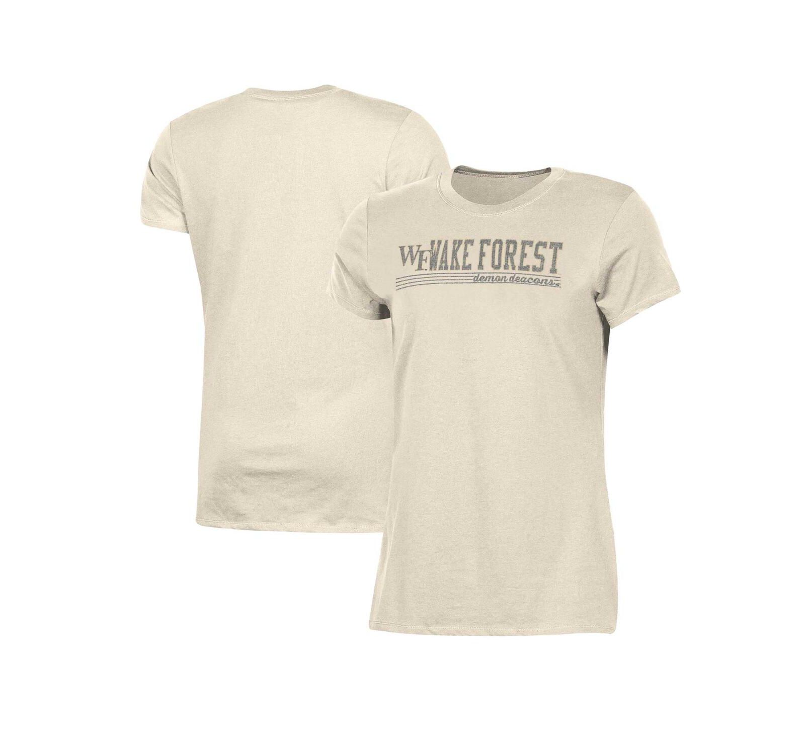 Женская футболка Champion Cream Distressed Wake Forest Demon Deacons
