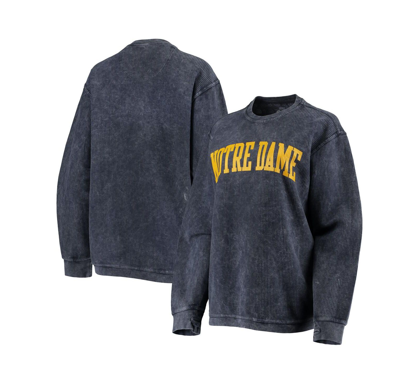 Женская толстовка Pressbox Navy Distressed Notre Dame Fighting Irish