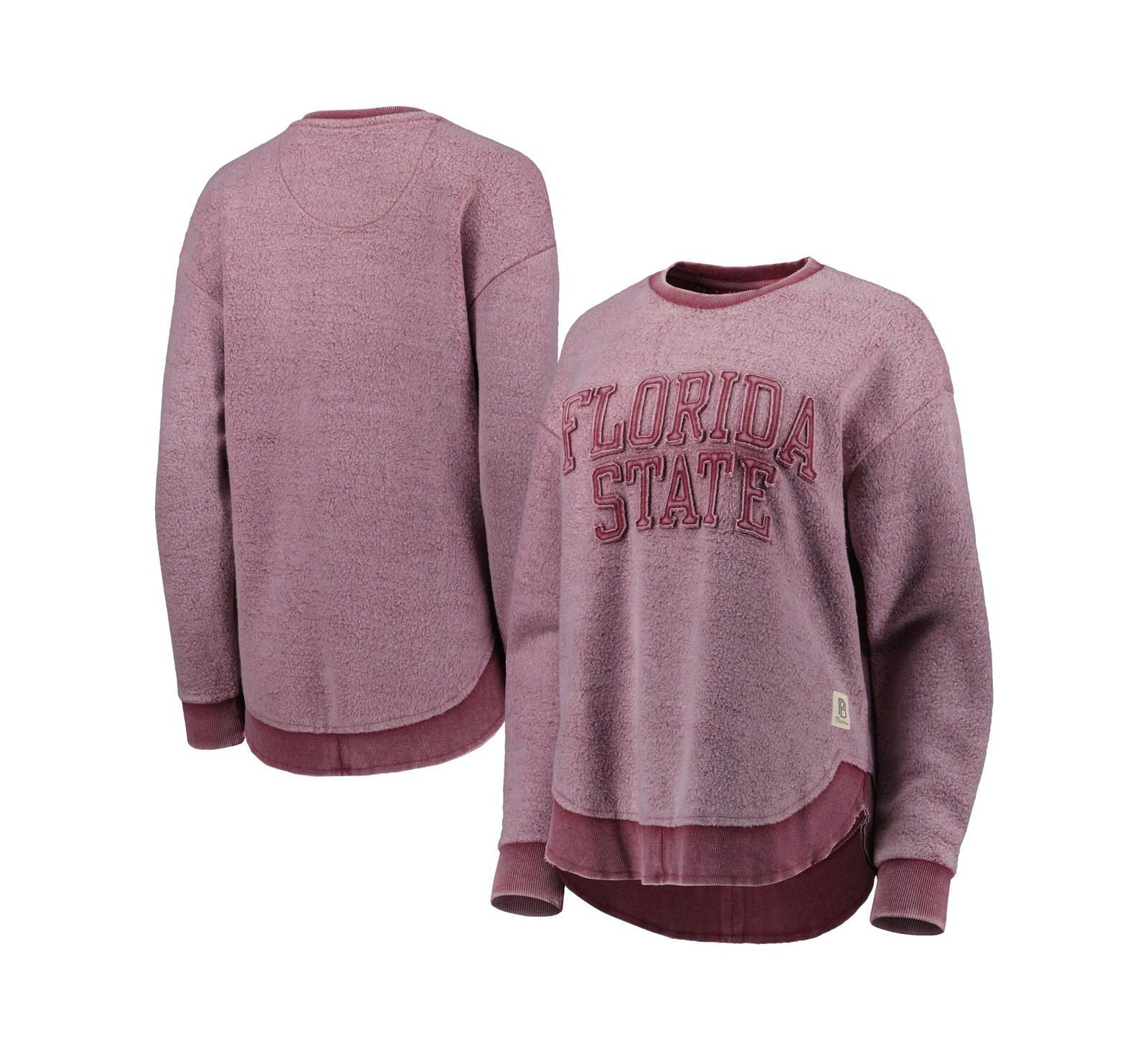 Женская толстовка Pressbox Garnet Distressed Florida State Seminoles Ponchoville