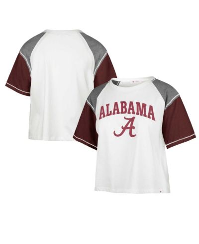 Женская укороченная футболка '47 Brand Alabama Crimson Tide Serenity Gia, белая