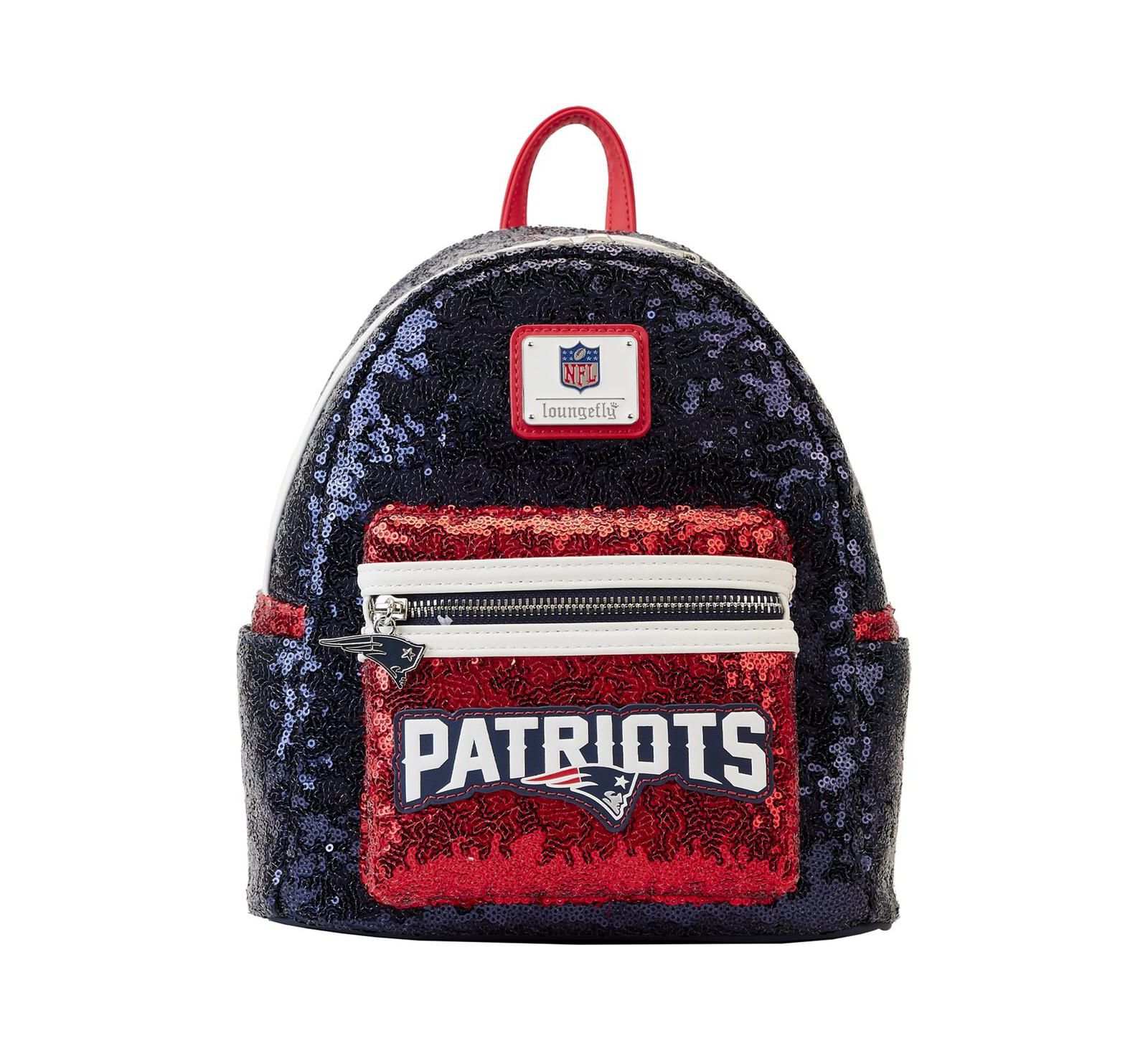 Мини-рюкзак Loungefly New England Patriots с пайетками, мужской и женский