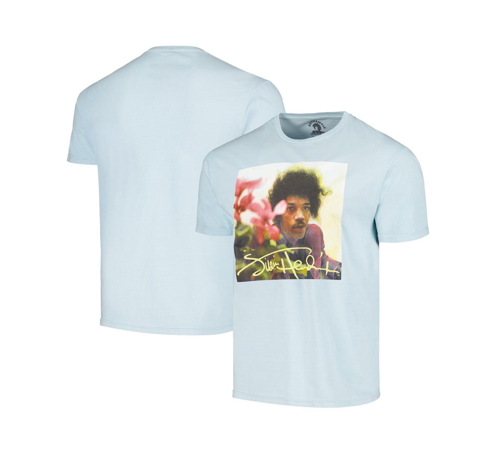 Philcos Мужская футболка Jimi Hendrix Flowers Washed Graphic, синяя