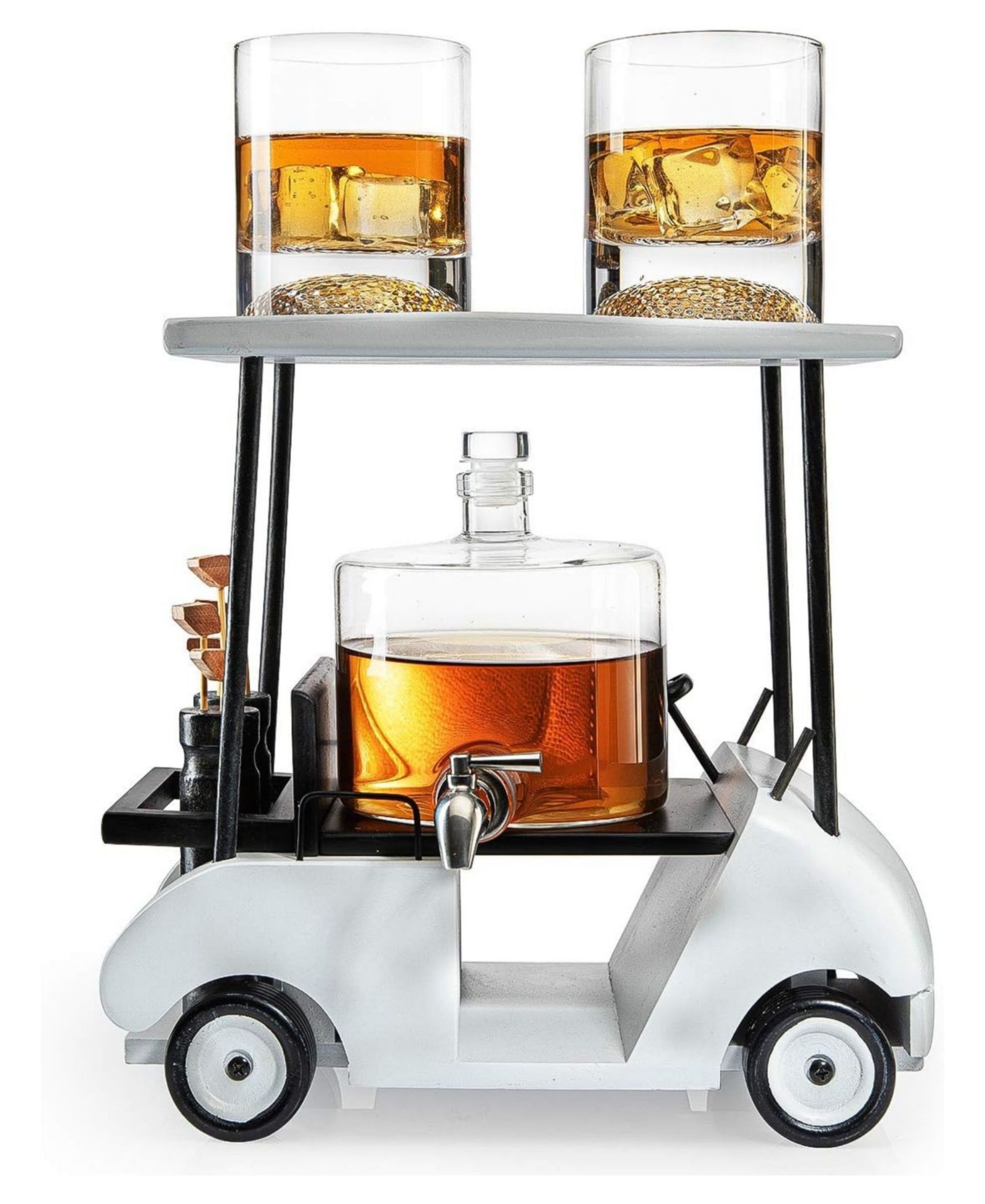 Набор из 6 предметов The Wine Savant Glass Golf Decanter и бокалов для виски