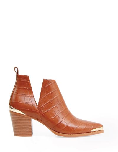 Ботильоны Belle & Bloom Austin Croc Embossed Ankle Boot