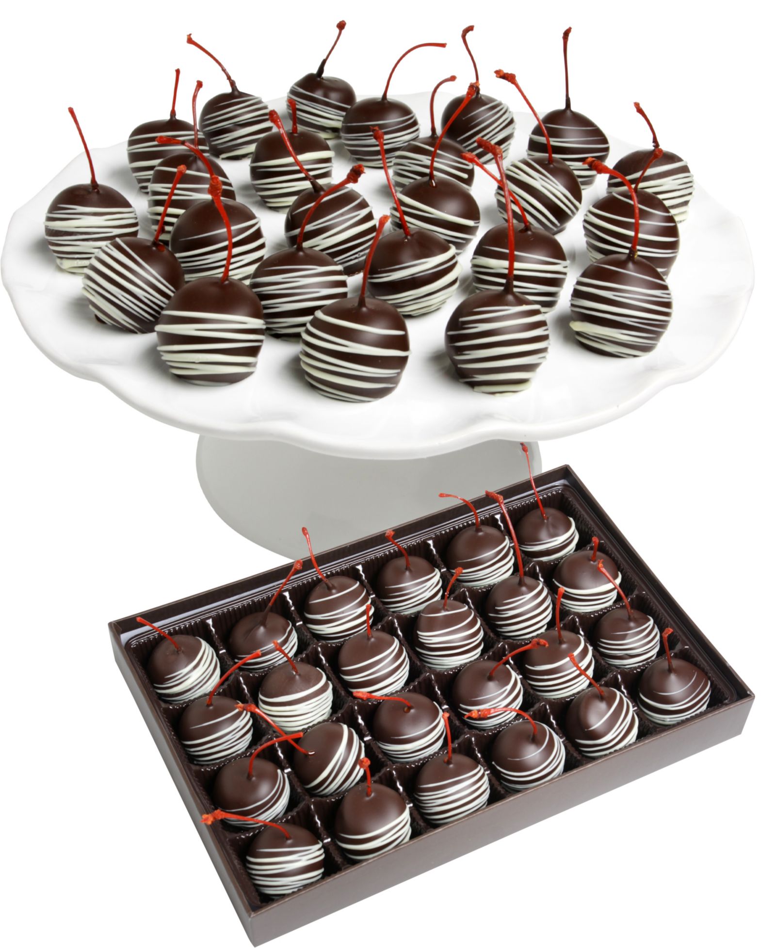 Марципан с вишней в шоколаде Chocolate Covered Company Classic Belgian, 24 шт.