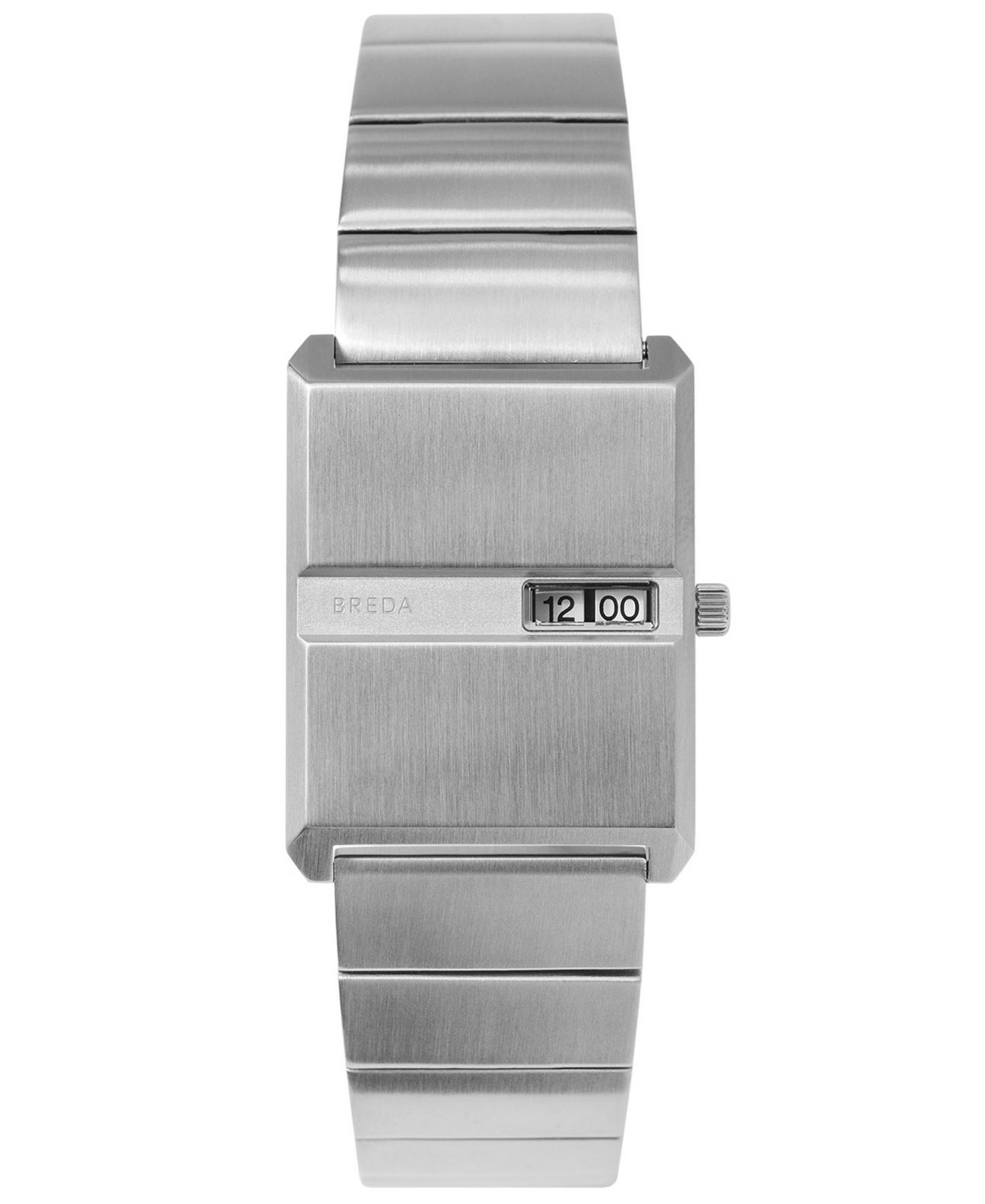 BREDA 'Pulse' Silver Stainless Steel Bracelet Watch, 26mm