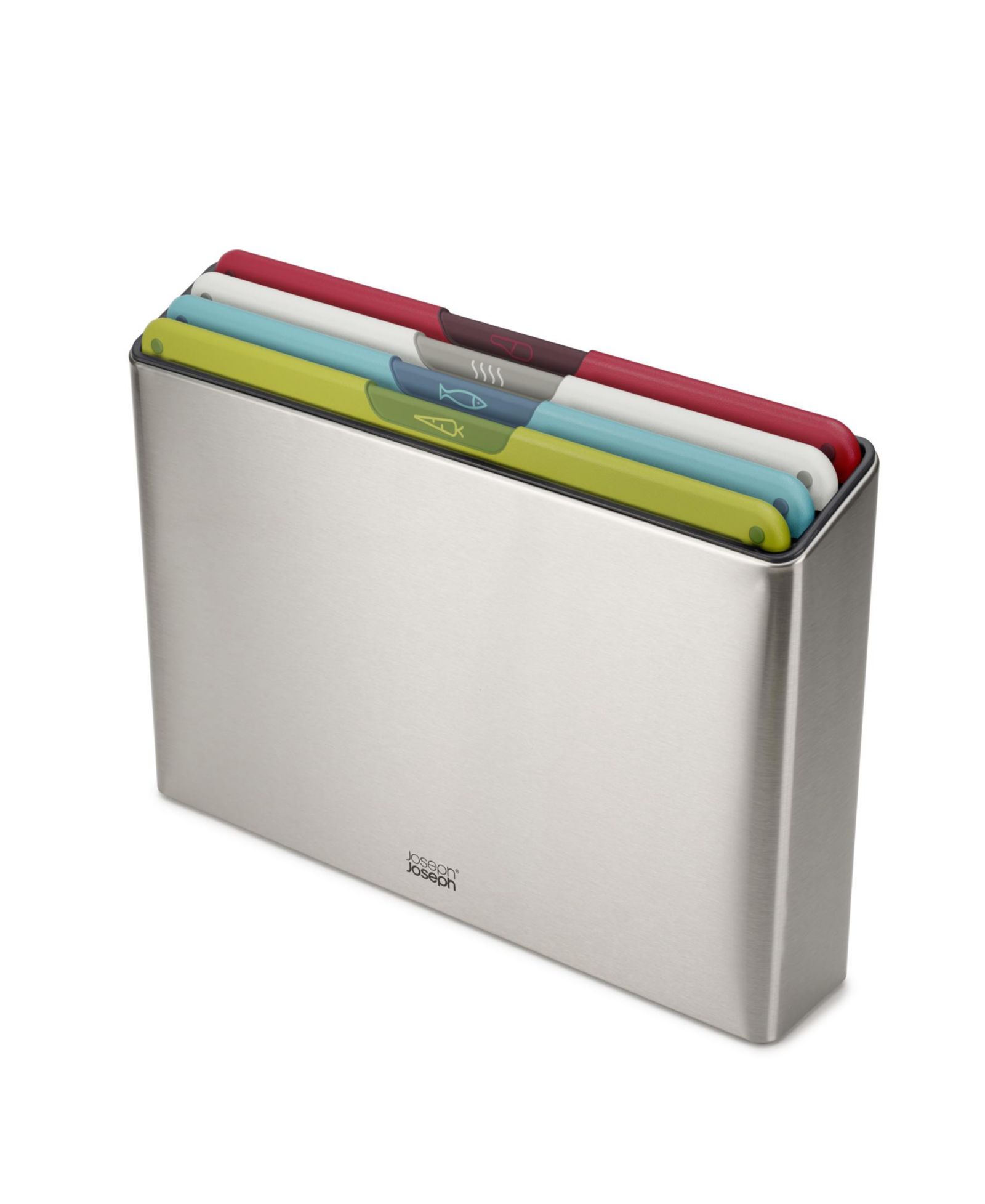 Набор разделочных досок Joseph Joseph Folio Icon Steel 4 шт с кейсом из нержавеющей стали